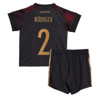 Njemačka Antonio Rudiger #2 Gostujuci Dres za djecu SP 2022 Kratak Rukav (+ Kratke hlače)